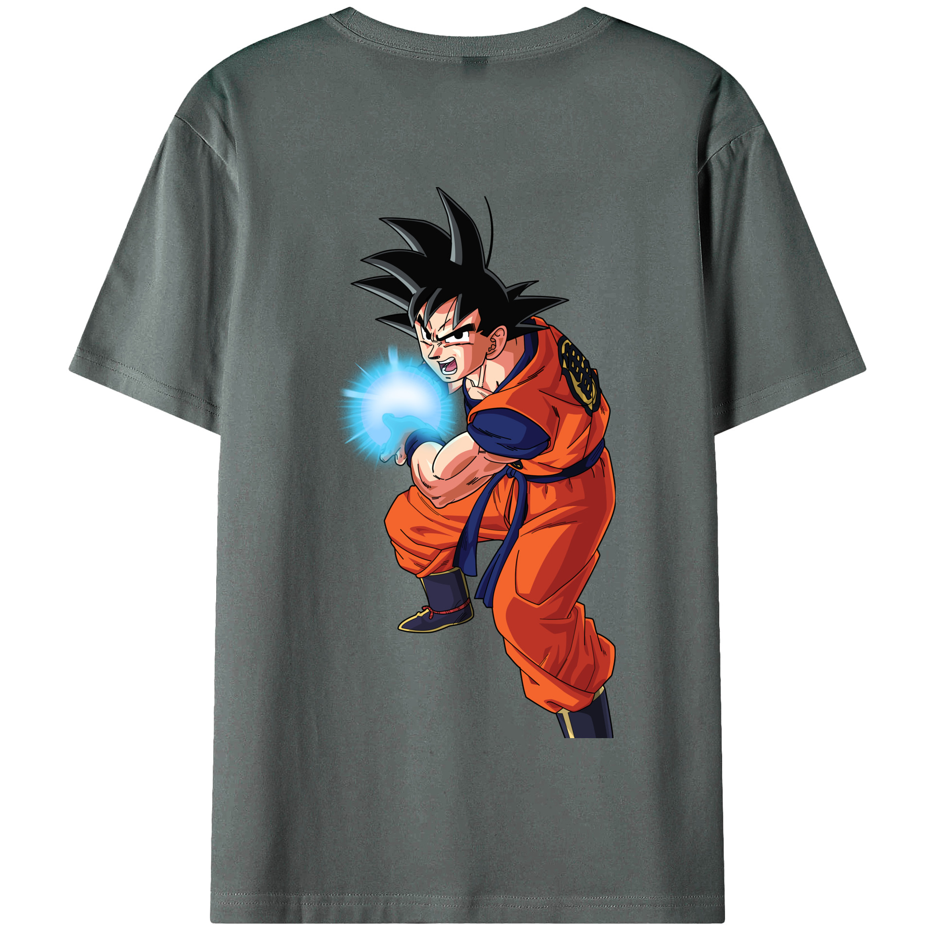 （画像用） ドラゴンボール 孫悟空（そん ごくう）Son Goku カカロット DRAGON BALL Kakarotto 綿100％半袖Tシャツ（背面プリント）